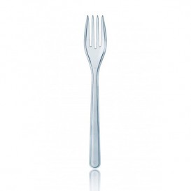 Plastic Fork Premium Clear 18,5cm (50 Units)
