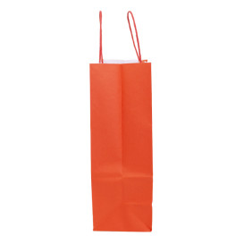 Paper Bag with Handles Kraft Red 100g/m² 25+11x31cm (250 Units)