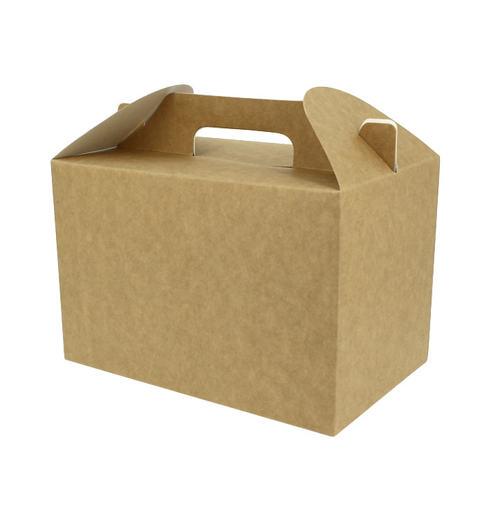 Paper Menu Box Kraft 22,5x14,5x15cm (25 Units) Paper Menu Box Kraft 22,5x14,5x15cm (25 Units)