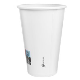 Paper Cup 20 Oz/600ml White Ø9,4cm (20 Units) 