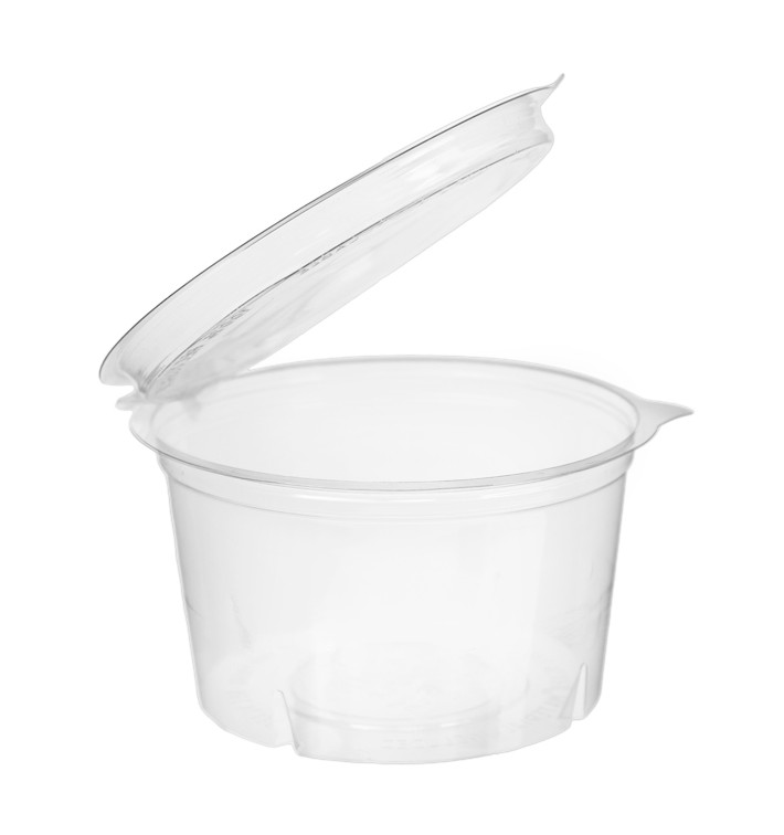 Plastic Container APET Round shape Transparente 400ml Ø12cm (480 Units) Plastic Container APET Round shape Transparente 400ml Ø12cm (480 Units)