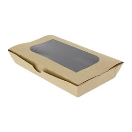 Paper Take-out Container "Premium" 19x10x3,5cm 480ml (25 Units) 