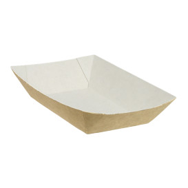 Paper Food Boat Tray Kraft 300ml 11x7x3,5cm (1000 Units)