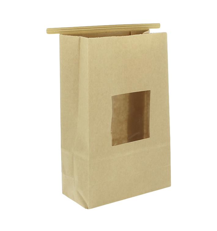 Paper Bag without Handle Kraft and Window 15+7x23cm (50 Uds) Paper Bag without Handle Kraft and Window 15+7x23cm (50 Uds)