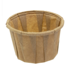 Pleated Kraft Paper Souffle Cup 30ml (250 Units) 