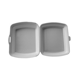 Foam Baguette Container White 1,85x1,5x0,70cm (125 Units)