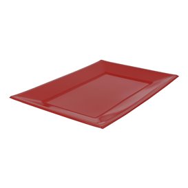 Plastic Tray Red 33x22,5cm (25 Units) 