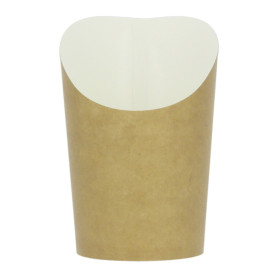 Paper Container Kraft for Fries and Wraps Ø7,8x10,8cm (1.320 Units)