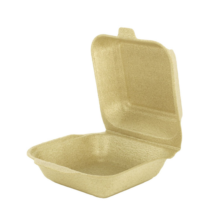 XPP Burger Boxes Take-Away Cream 15x15x7cm (500 Units) XPP Burger Boxes Take-Away Cream 15x15x7cm (500 Units)