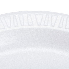 Foam Plate "Concorde" White 23 cm (125 Units) 