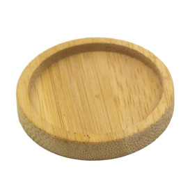 Bamboo Tasting Plate Bicolor Ø5cm (144 Units)