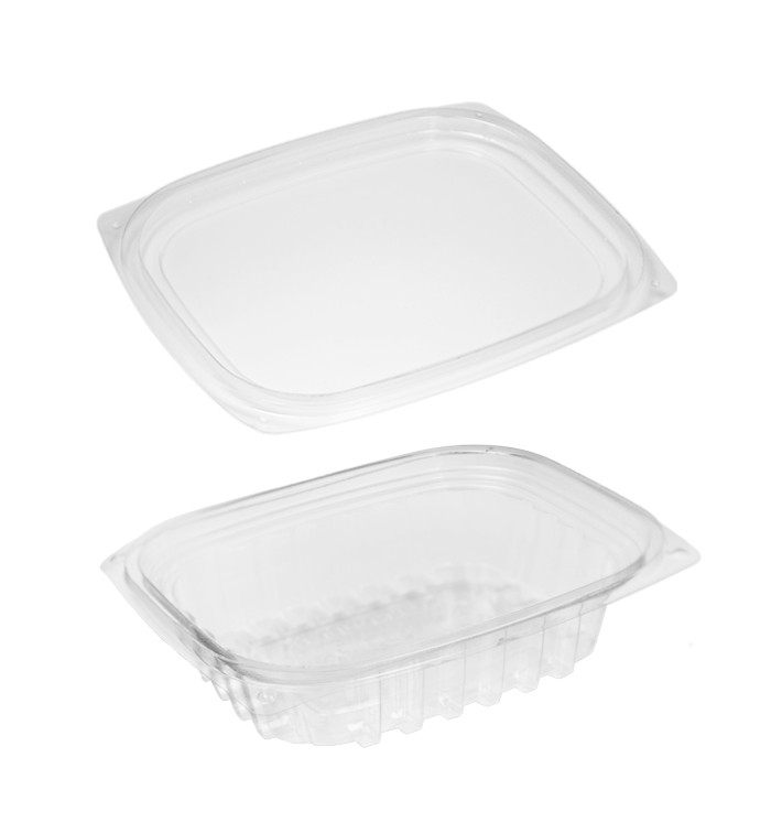 Cornstarch Deli Container with Lid PLA Compostable 235ml (100 Units) Cornstarch Deli Container with Lid PLA Compostable 235ml (100 Units)