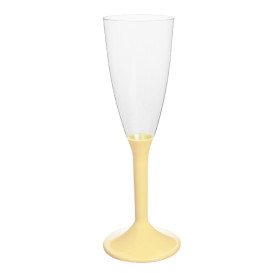 Plastic Stemmed Flute Sparkling Wine Cream 120ml 2P (200 Units)