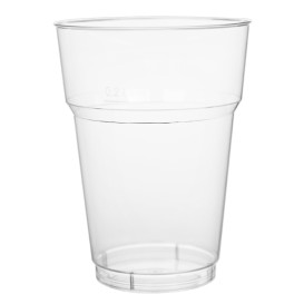 Plastic Pint Glass PS Clear Crystal 200 ml (1.000 Units)