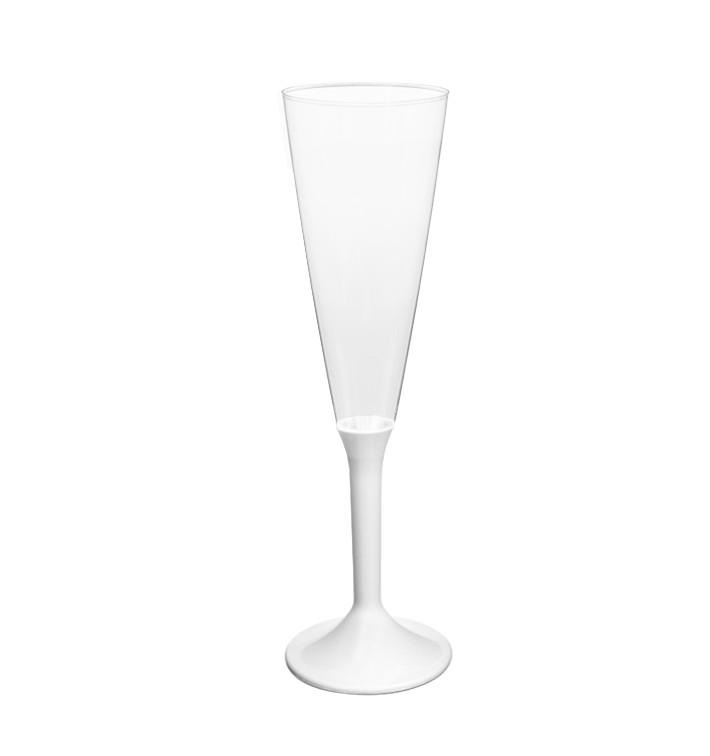 Plastic Stemmed Flute Sparkling Wine White 160ml 2P (200 Units) Plastic Stemmed Flute Sparkling Wine White 160ml 2P (200 Units)