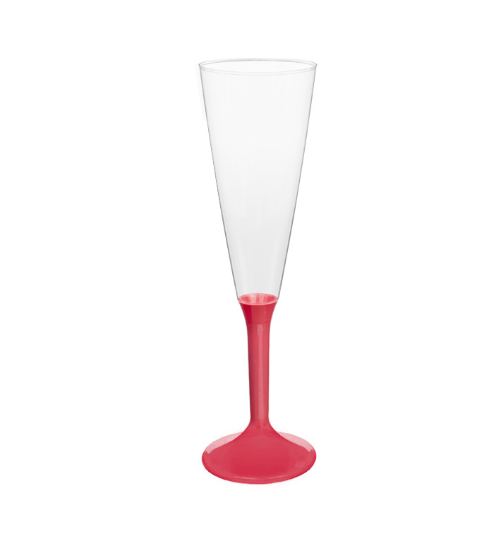 Plastic Stemmed Flute Sparkling Wine Coral 160ml 2P (20 Units) Plastic Stemmed Flute Sparkling Wine Coral 160ml 2P (20 Units)
