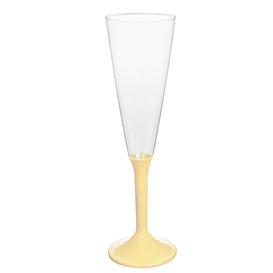 Plastic Stemmed Flute Sparkling Wine Cream 160ml 2P (200 Units)