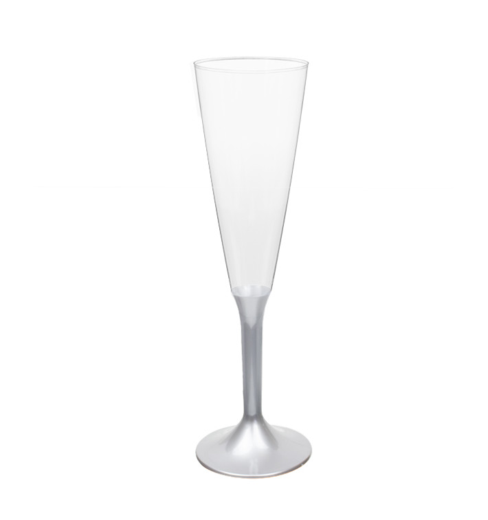 Plastic Stemmed Flute Sparkling Wine Grey 160ml 2P (200 Units) Plastic Stemmed Flute Sparkling Wine Grey 160ml 2P (200 Units)