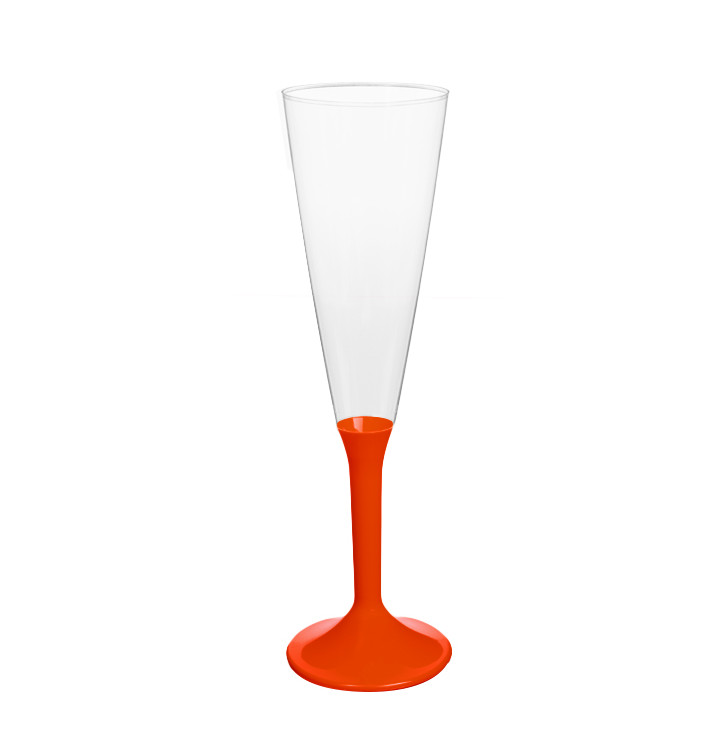 Plastic Stemmed Flute Sparkling Wine Red 160ml 2P (40 Units) Plastic Stemmed Flute Sparkling Wine Red 160ml 2P (40 Units)
