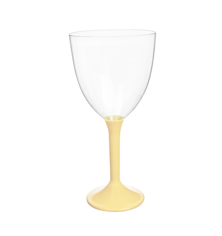 Plastic Stemmed Glass Wine Cream Removable Stem 300ml (40 Units) Plastic Stemmed Glass Wine Cream Removable Stem 300ml (40 Units)