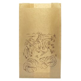 Paper Food Bag Kraft "Siega" 12+6x20cm (1.000 Units)