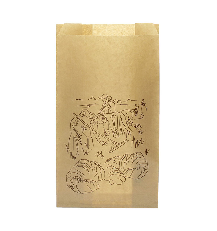 Paper Food Bag Kraft "Siega" 12+6x20cm (1.000 Units)