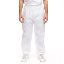 Disposable Plastic Trousers "TST" PP White 30gr. (1 Unit) 