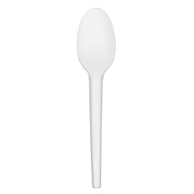 Cornstarch Spoon Biodegradable CPLA White 16,5cm (1.000 Units)