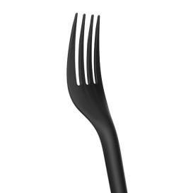 Cornstarch Fork Biodegradable CPLA Black 17cm (1.000 Units)