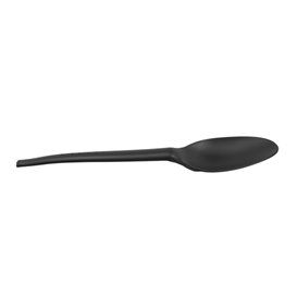 Cornstarch Spoon Biodegradable CPLA Black 16,5cm (1.000 Units)