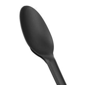 Cornstarch Spoon Biodegradable CPLA Black 16,5cm (1.000 Units)