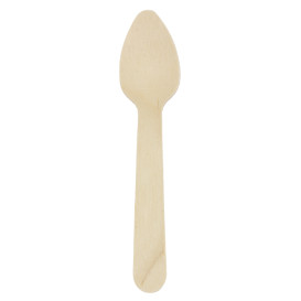 Wooden Teaspoon Wrapped 11cm (500 pcs)