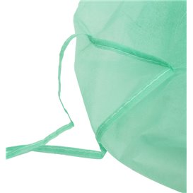 Disposable Lab Coat TST PP Tie Belt Back Closure Green XL 20gr (100 Units)