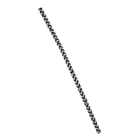 Paper Straw Straight Black and White Ø0,6cm 20cm (6000 Units)