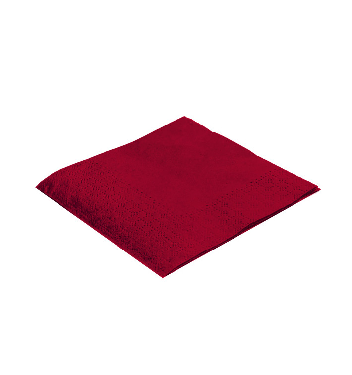 Paper Napkin Burgundy 20x20cm 2C (100 Units) Paper Napkin Burgundy 20x20cm 2C (100 Units)