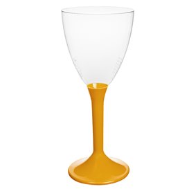 Plastic Stemmed Glass Wine Mango Removable Stem 180ml (200 Units)