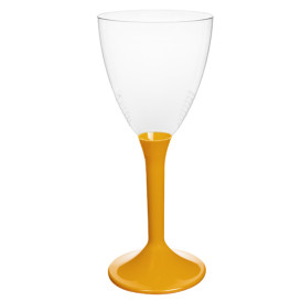 Plastic Stemmed Glass Wine Mango Removable Stem 180ml (200 Units)