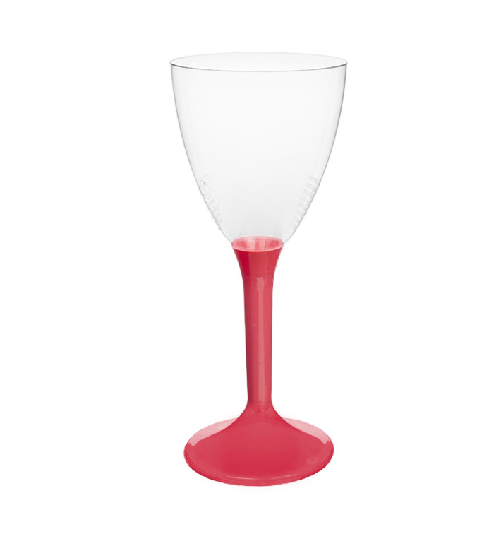 Plastic Stemmed Glass Wine Coral Removable Stem 180ml (20 Units) Plastic Stemmed Glass Wine Coral Removable Stem 180ml (20 Units)