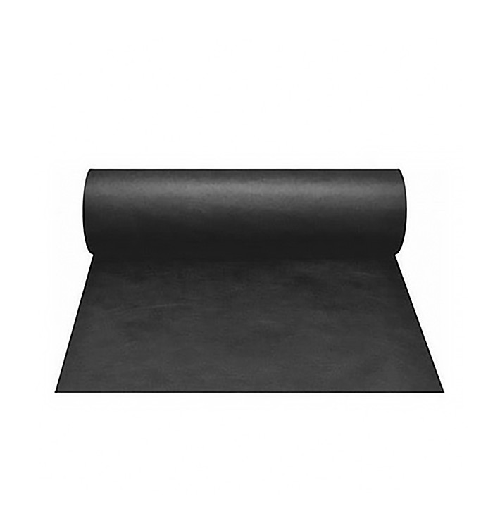 Nonwoven Roll Tablecloth Novotex Black 1x50m P40cm (1 Unit) Nonwoven Roll Tablecloth Novotex Black 1x50m P40cm (1 Unit)