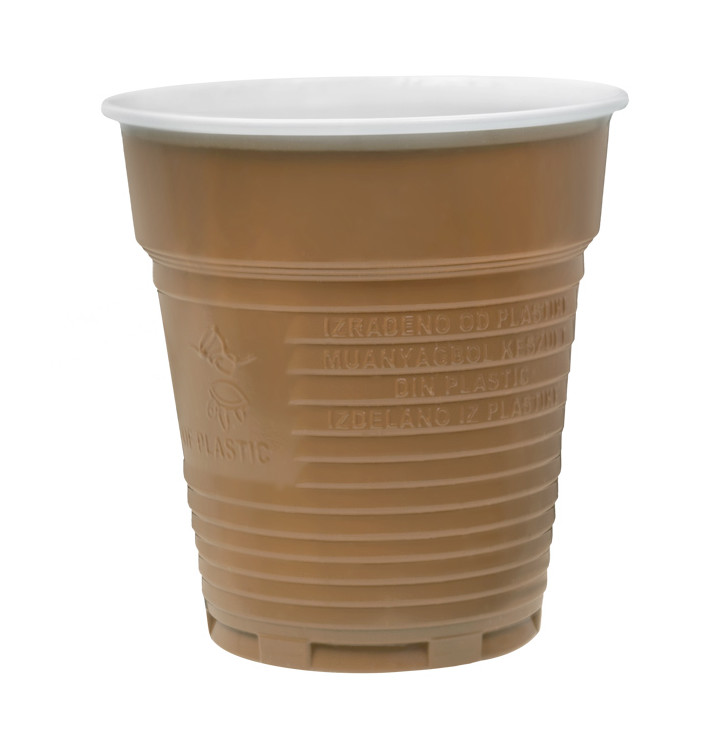 Plastic Cup PS Vending Two Tones 166ml Ø7,0cm (100 Units) Plastic Cup PS Vending Two Tones 166ml Ø7,0cm (100 Units)