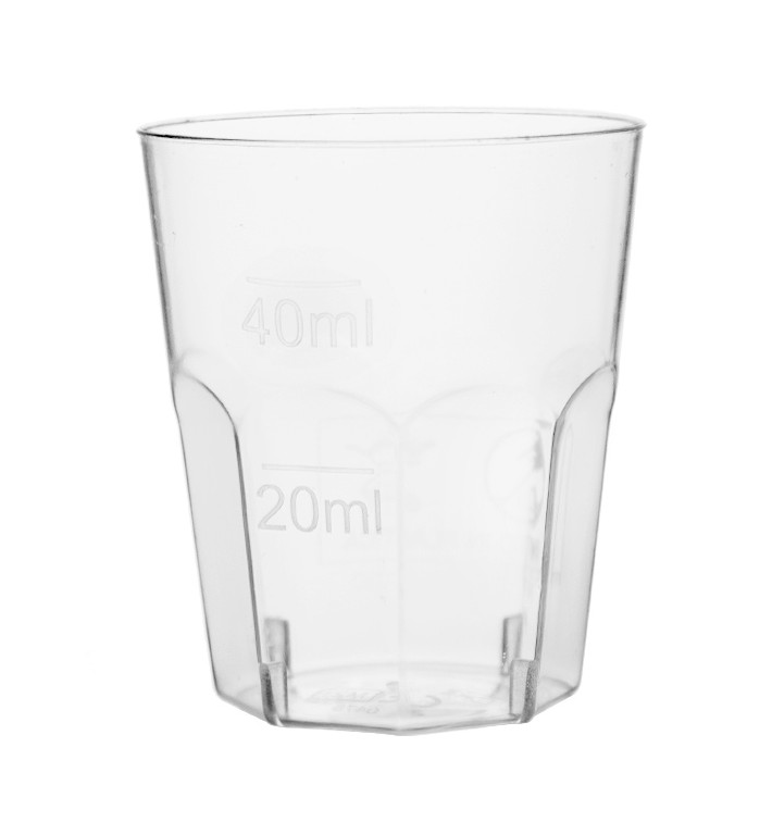 Plastic Shot PS Clear Ø45mm 50ml (50 Units) Plastic Shot PS Clear Ø45mm 50ml (50 Units)