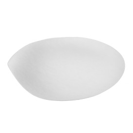 Sugarcane Plate Biodegradable White "Maru" M (50 Units)