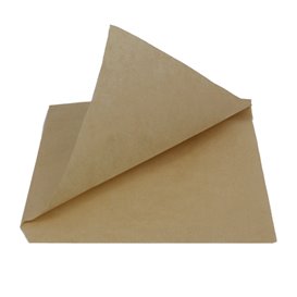 Paper Food Bag Grease-Proof Opened L Shape Kraft 15x15cm (3000 Units)