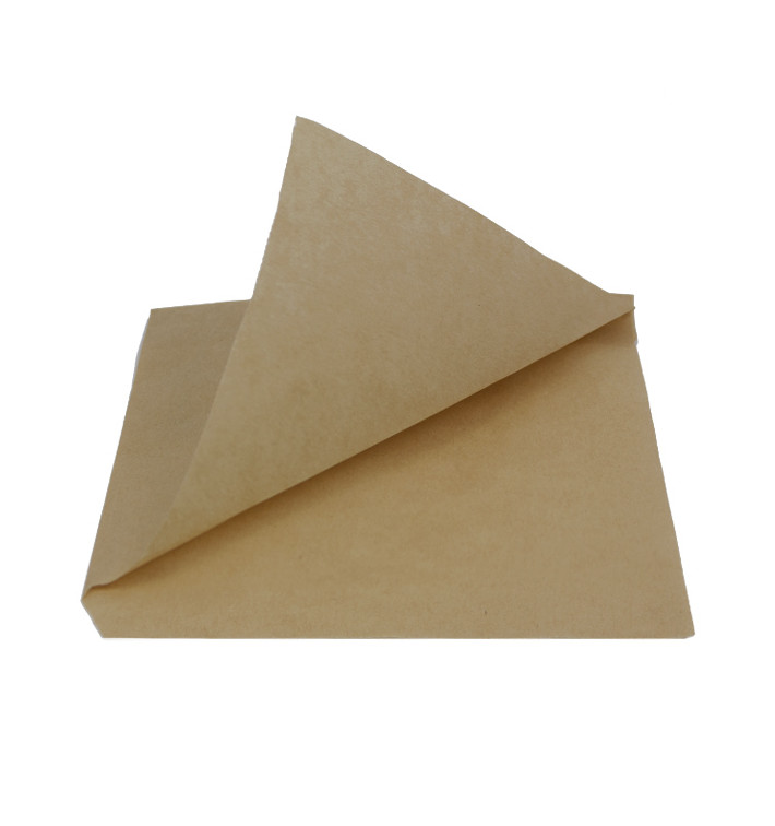 Paper Food Bag Grease-Proof Opened L Shape Kraft 15x15cm (3000 Units) Paper Food Bag Grease-Proof Opened L Shape Kraft 15x15cm (3000 Units)