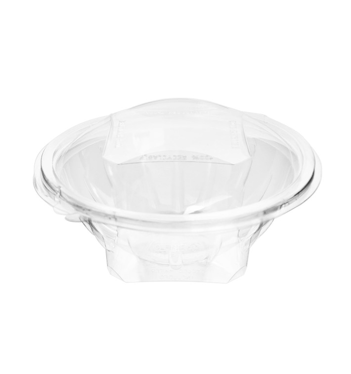 Plastic Salad Bowl APET Round shape Transparente 600ml Ø17,5cm (46 Units) Plastic Salad Bowl APET Round shape Transparente 600ml Ø17,5cm (46 Units)