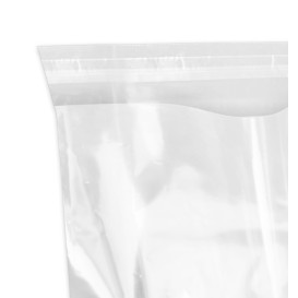 CheckOutStore 1000 CPP Clear Plastic Sleeve with Flap (No Stitches)