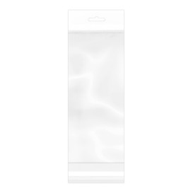 Plastic Bag Adhesive Flap Euroslot 10,5x28,5cm G-160 (100 Units)  