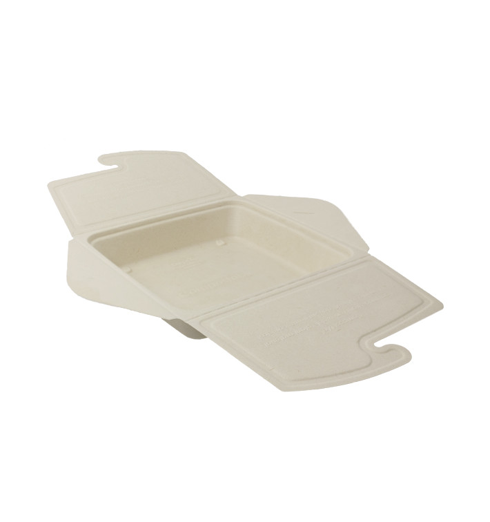 Package Sugarcane Box to Go 21x21x4cm 1350ml (100 Units) Package Sugarcane Box to Go 21x21x4cm 1350ml (100 Units)