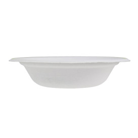 Molded Fiber Bowl "Chinet" White BiColor 460ml Ø18cm (125 Units) 