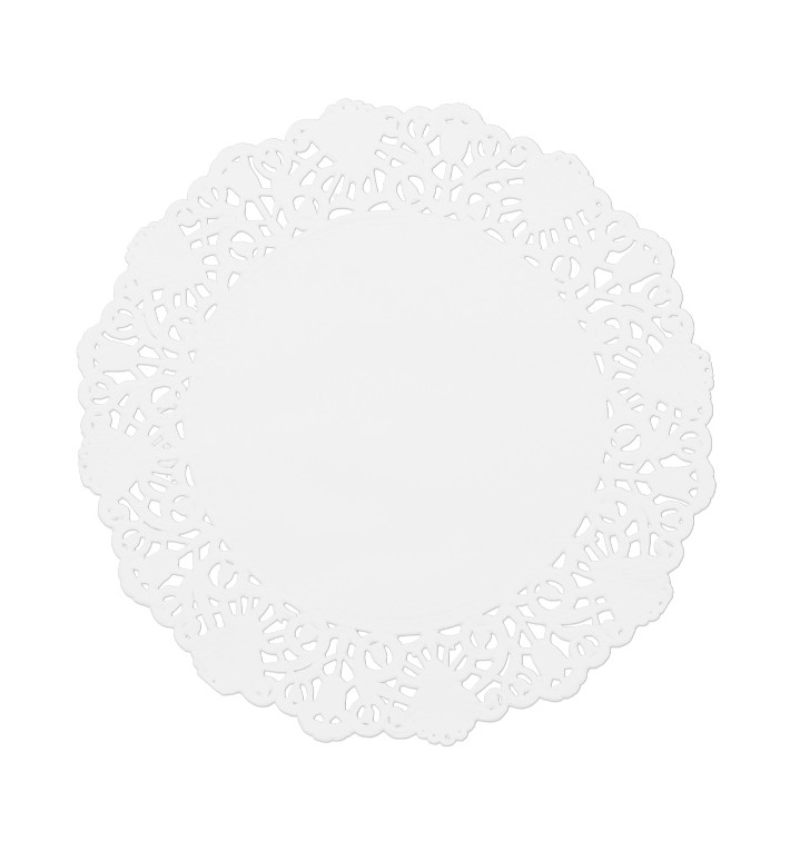 Paper Lace Doilie "Litos" White Ø14cm (250 Units) Paper Lace Doilie "Litos" White Ø14cm (250 Units)